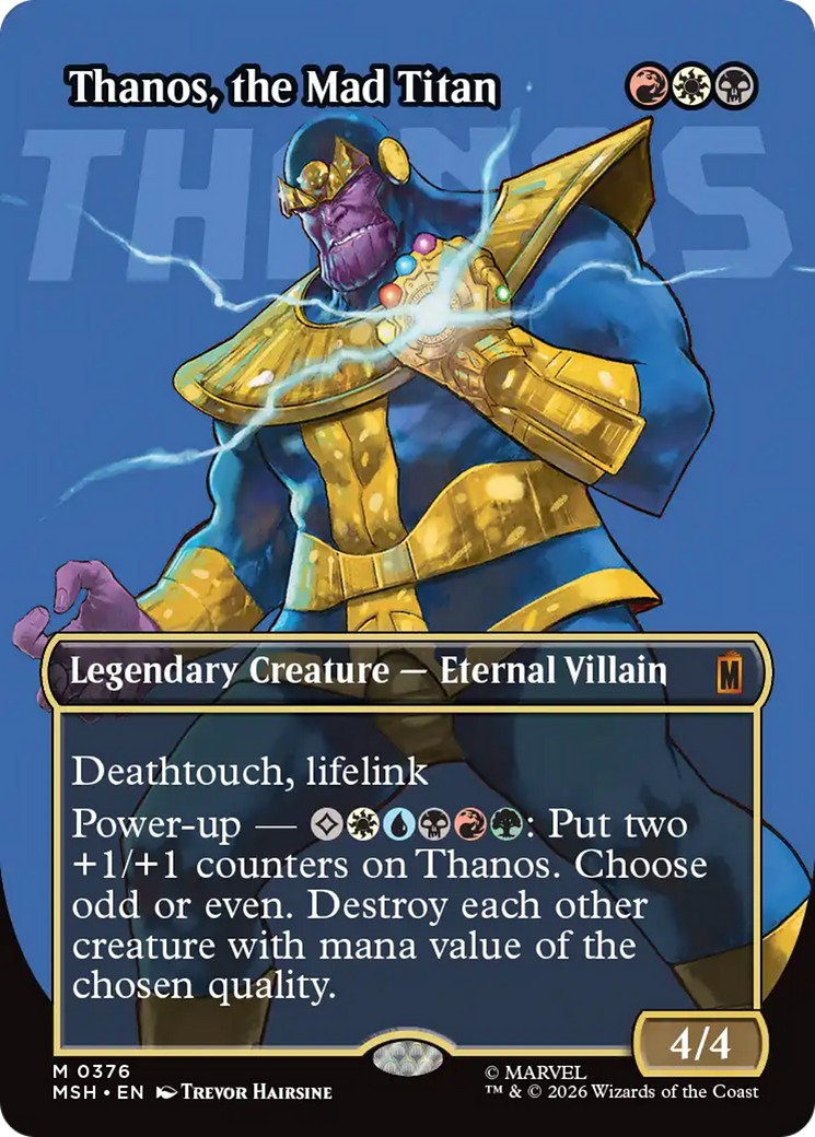 Thanos, the Mad Titan (Borderless) (0367) [Marvel Super Heroes] | Gear Gaming Bentonville