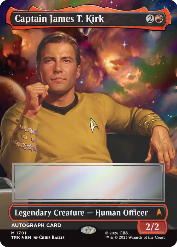 Captain James T. Kirk (Borderless) (Signed) [Star Trek] | Gear Gaming Bentonville