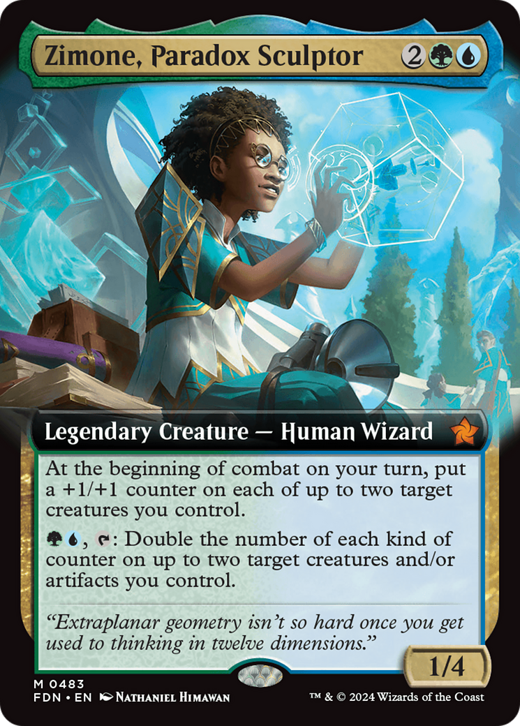 Zimone, Paradox Sculptor (Extended Art) [Foundations] | Gear Gaming Bentonville