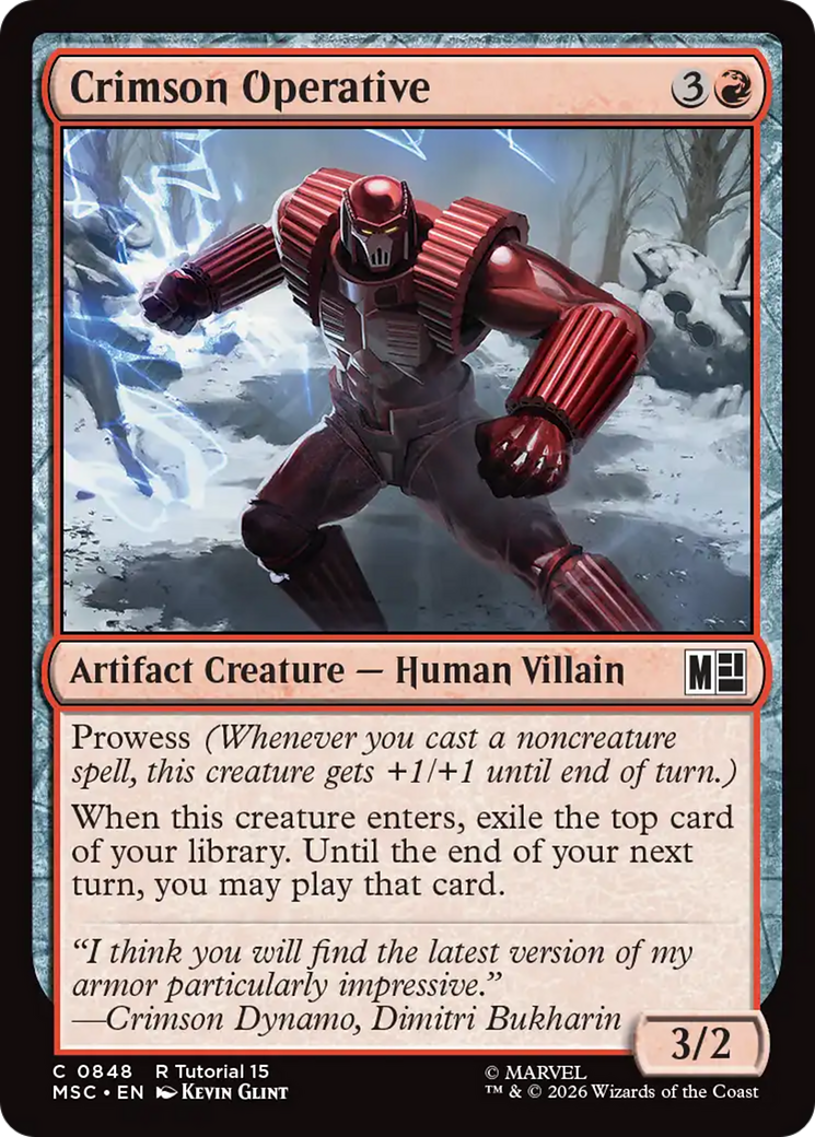 Crimson Operative [Marvel Super Heroes Commander] | Gear Gaming Bentonville