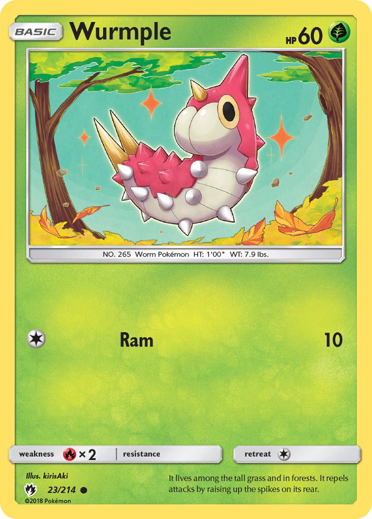Wurmple (23/214) [Sun & Moon: Lost Thunder] | Gear Gaming Bentonville