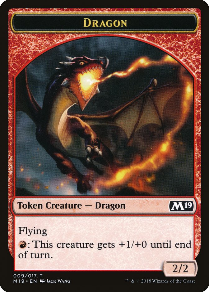 Dragon Token (009/017) [Core Set 2019 Tokens] | Gear Gaming Bentonville