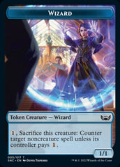 Fish // Wizard Double-Sided Token [Streets of New Capenna Tokens] | Gear Gaming Bentonville