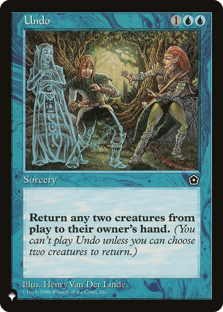 Undo [The List Reprints] | Gear Gaming Bentonville