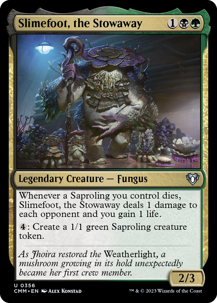 Slimefoot, the Stowaway [Commander Masters] | Gear Gaming Bentonville