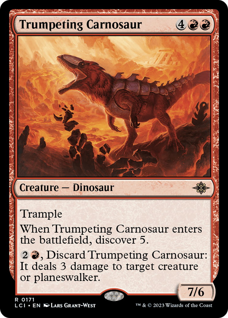 Trumpeting Carnosaur [The Lost Caverns of Ixalan] | Gear Gaming Bentonville