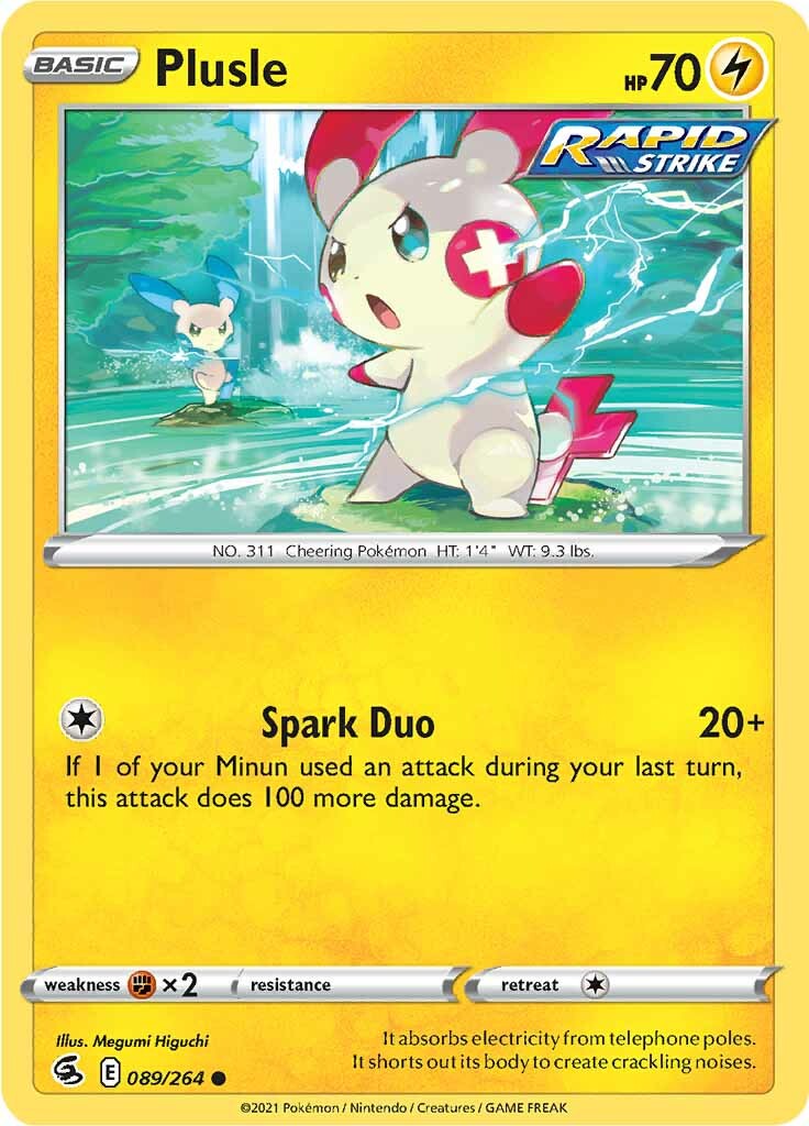 Plusle (089/264) [Sword & Shield: Fusion Strike] | Gear Gaming Bentonville