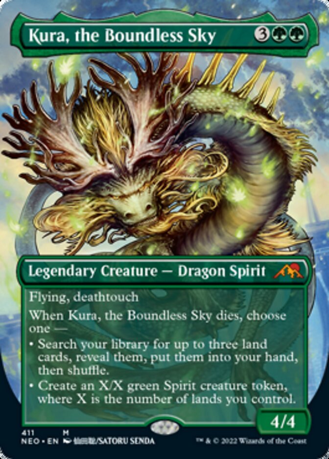 Kura, the Boundless Sky (Borderless Alternate Art) [Kamigawa: Neon Dynasty] | Gear Gaming Bentonville