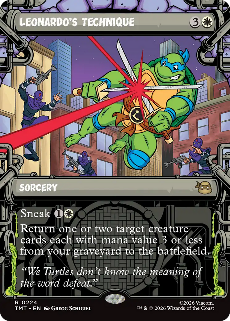 Leonardo's Technique (Showcase) [Teenage Mutant Ninja Turtles] | Gear Gaming Bentonville