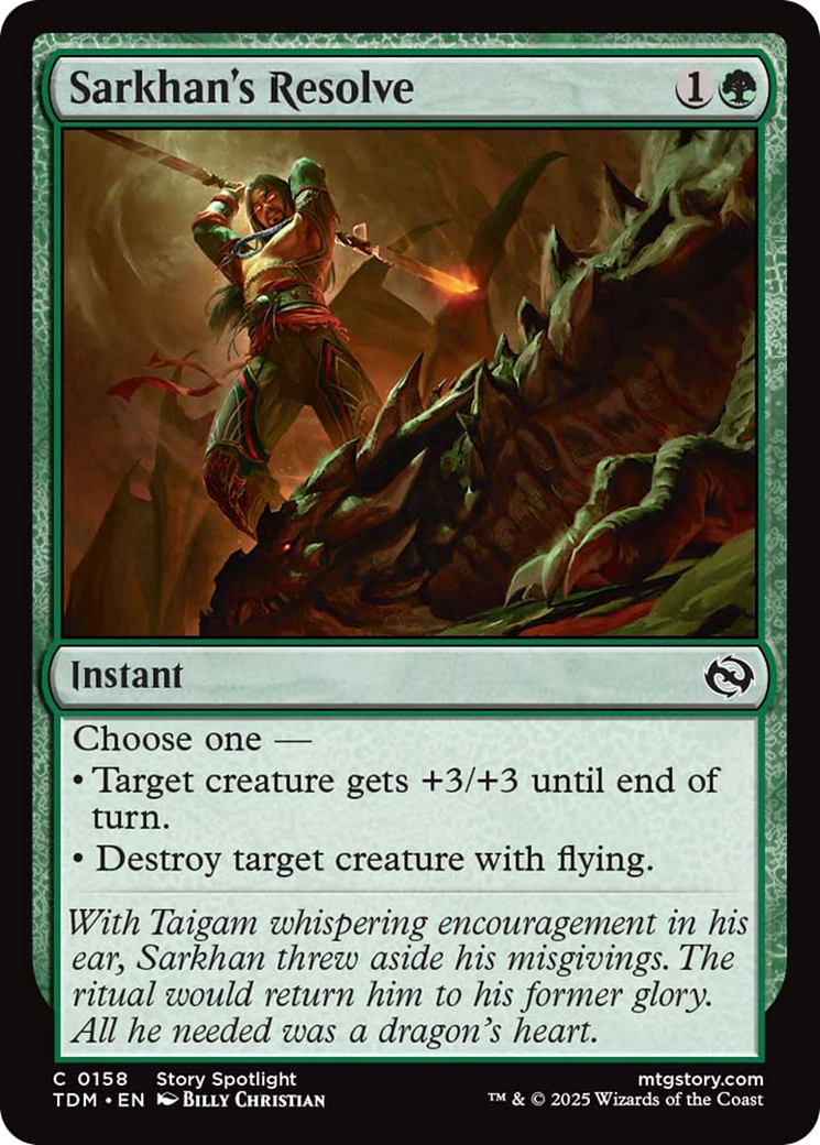 Sarkhan's Resolve [Tarkir: Dragonstorm] | Gear Gaming Bentonville