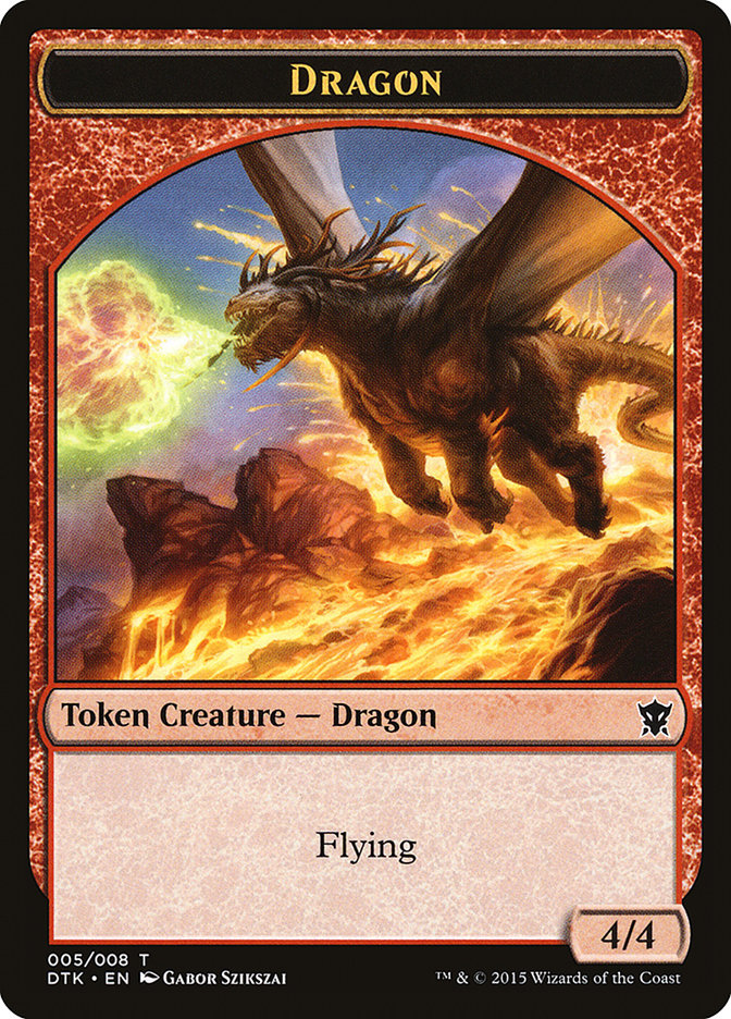 Dragon Token [Dragons of Tarkir Tokens] | Gear Gaming Bentonville