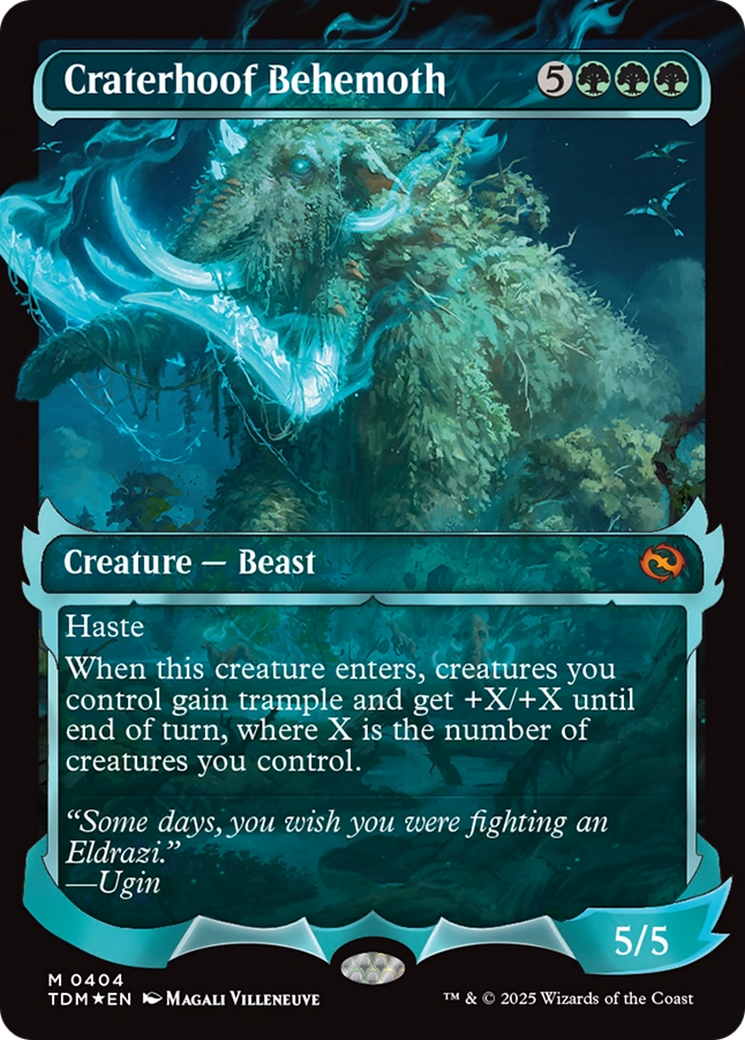 Craterhoof Behemoth (Showcase) [Tarkir: Dragonstorm] | Gear Gaming Bentonville