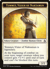 Temmet, Vizier of Naktamun // Zombie Double-Sided Token [Amonkhet Tokens] | Gear Gaming Bentonville