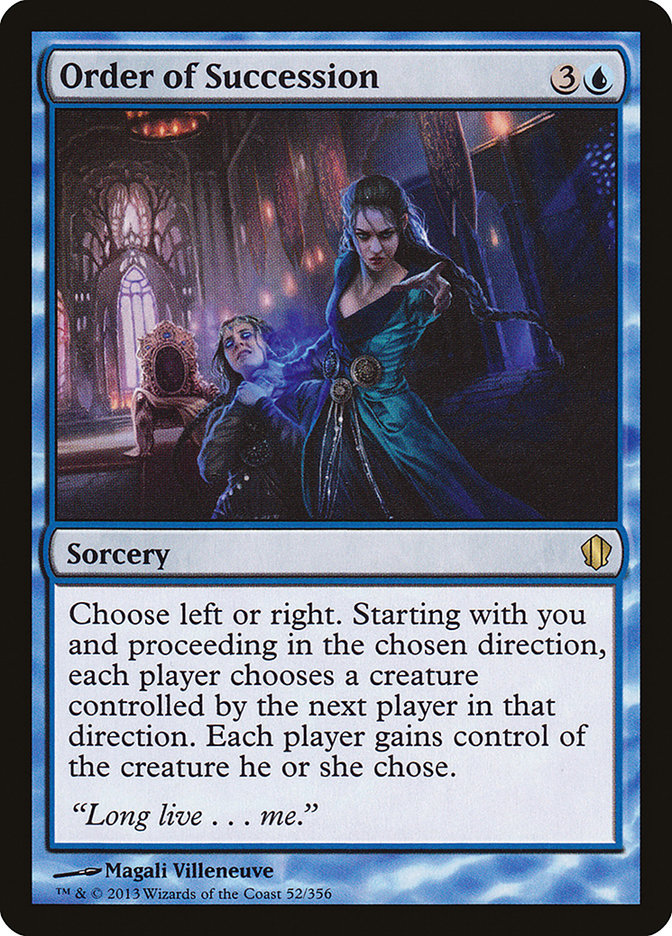 Order of Succession [Commander 2013] | Gear Gaming Bentonville