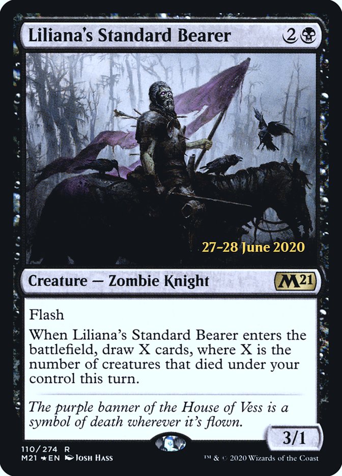 Liliana's Standard Bearer [Core Set 2021 Prerelease Promos] | Gear Gaming Bentonville