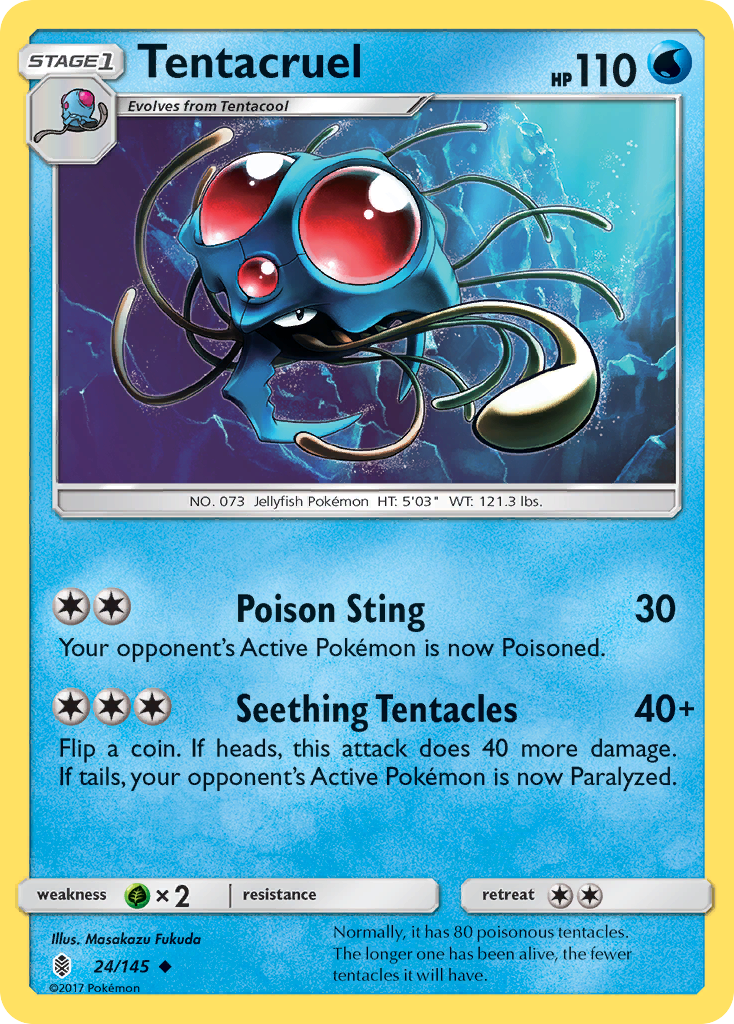 Tentacruel (24/145) [Sun & Moon: Guardians Rising] | Gear Gaming Bentonville