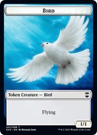 Bird // Spirit Double-Sided Token [Kaldheim Commander Tokens] | Gear Gaming Bentonville