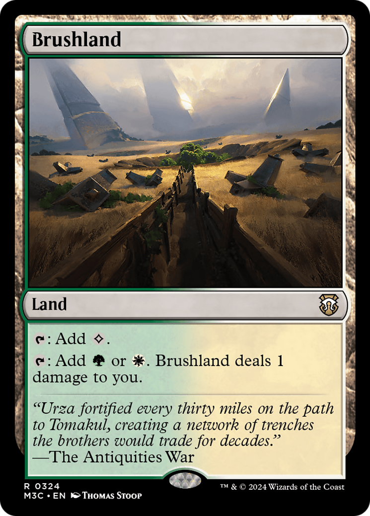 Brushland (Ripple Foil) [Modern Horizons 3 Commander] | Gear Gaming Bentonville