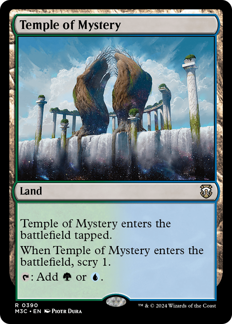 Temple of Mystery (Ripple Foil) [Modern Horizons 3 Commander] | Gear Gaming Bentonville