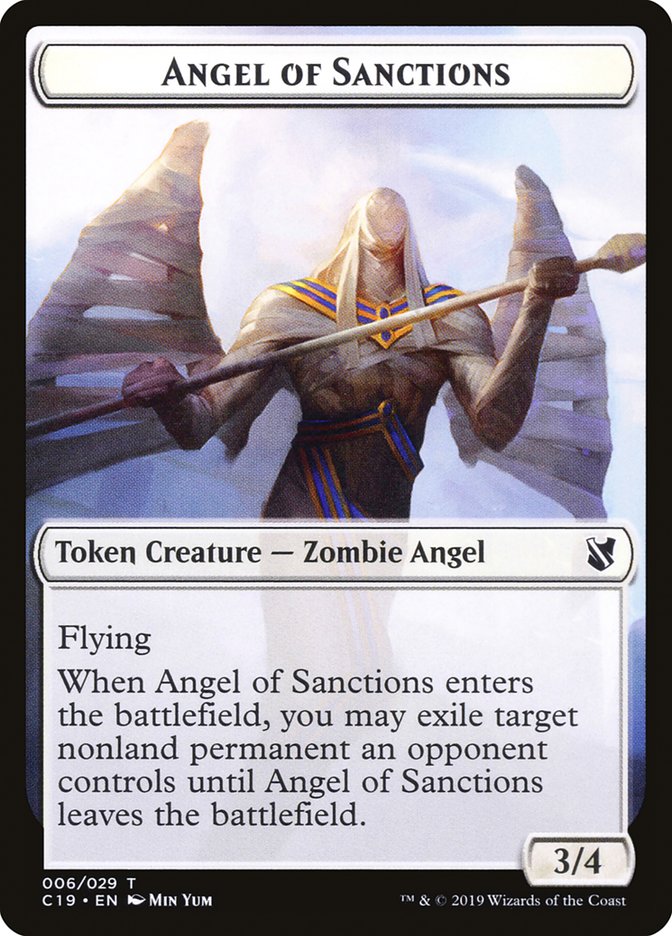 Angel of Sanctions Token [Commander 2019 Tokens] | Gear Gaming Bentonville