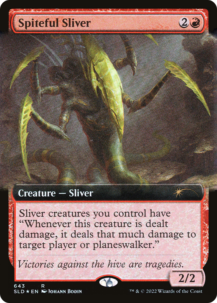 Spiteful Sliver (Extended Art) [Secret Lair Drop Promos] | Gear Gaming Bentonville