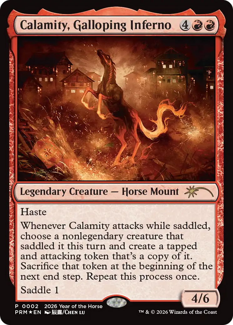 Calamity, Galloping Inferno (Year of the Horse 2026) [Standard Showdown Promos] | Gear Gaming Bentonville