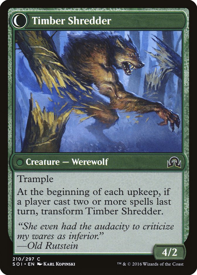 Hinterland Logger // Timber Shredder [Shadows over Innistrad] | Gear Gaming Bentonville