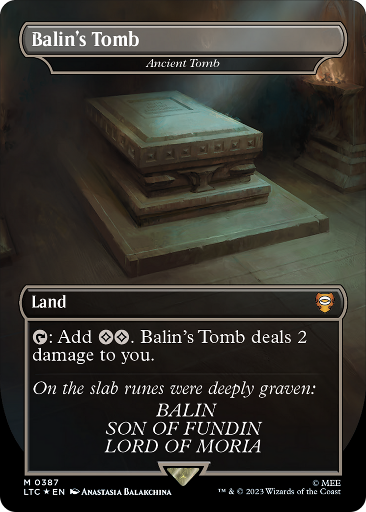 Balin's Tomb - Ancient Tomb (Surge Foil Realms and Relics) [The Lord of the Rings: Tales of Middle-Earth Commander] | Gear Gaming Bentonville