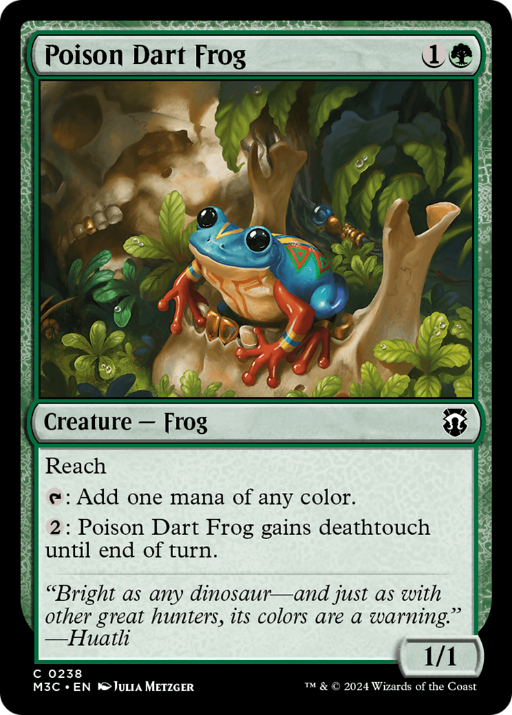 Poison Dart Frog (Ripple Foil) [Modern Horizons 3 Commander] | Gear Gaming Bentonville