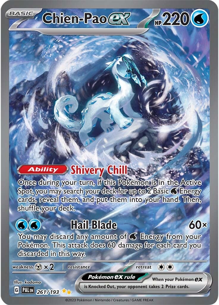 Chien-Pao ex (261/193) [Scarlet & Violet: Paldea Evolved] | Gear Gaming Bentonville