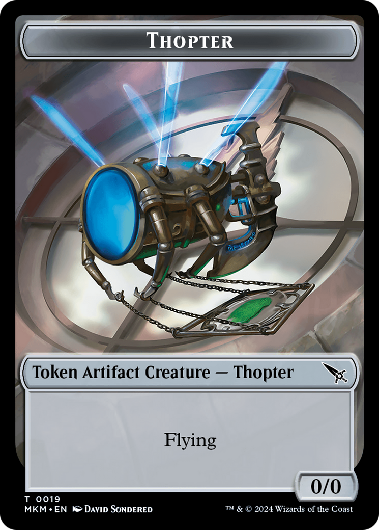 Thopter Token (0019) [Murders at Karlov Manor Tokens] | Gear Gaming Bentonville