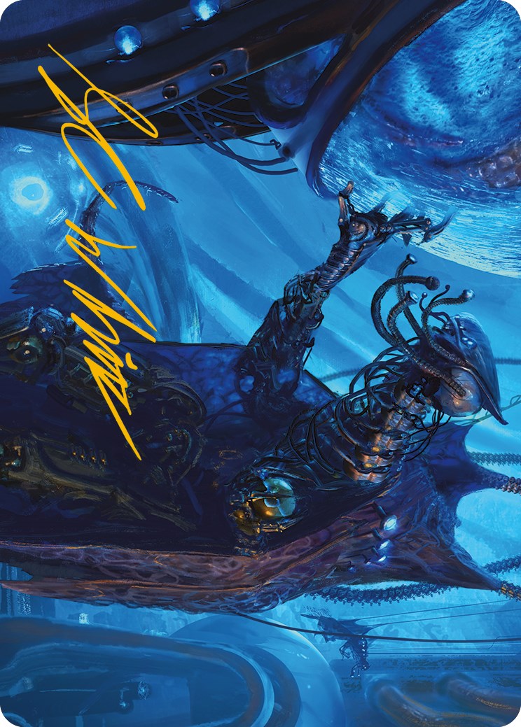 Atmosphere Surgeon Art Card (Gold-Stamped Signature) [Phyrexia: All Will Be One Art Series] | Gear Gaming Bentonville