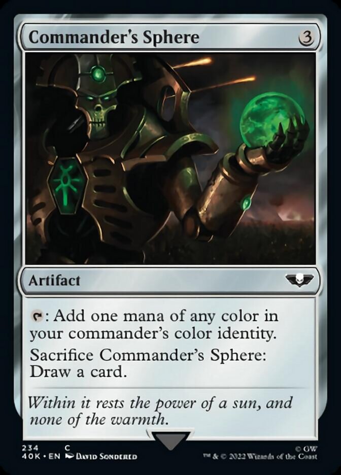Commander's Sphere (234) (Surge Foil) [Warhammer 40,000] | Gear Gaming Bentonville