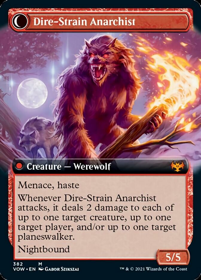 Volatile Arsonist // Dire-Strain Anarchist (Extended Art) [Innistrad: Crimson Vow] | Gear Gaming Bentonville