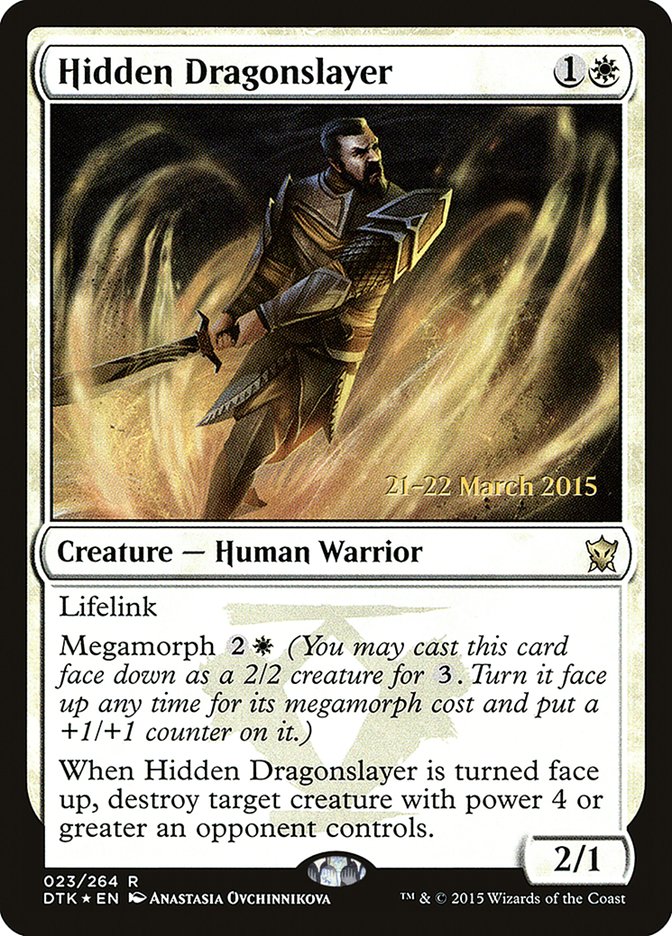 Hidden Dragonslayer [Dragons of Tarkir Prerelease Promos] | Gear Gaming Bentonville