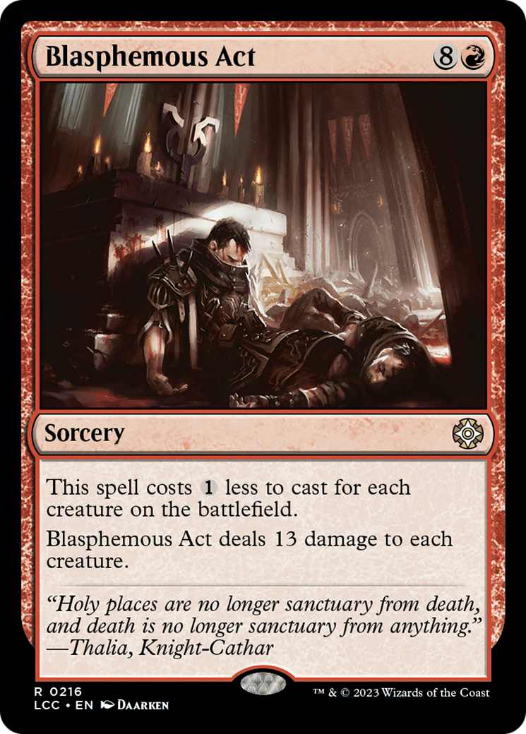Blasphemous Act [The Lost Caverns of Ixalan Commander] | Gear Gaming Bentonville
