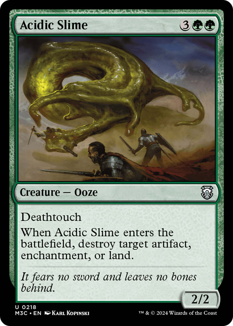 Acidic Slime (Ripple Foil) [Modern Horizons 3 Commander] | Gear Gaming Bentonville