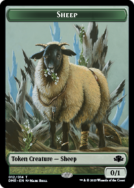 Zombie // Sheep Double-Sided Token [Dominaria Remastered Tokens] | Gear Gaming Bentonville