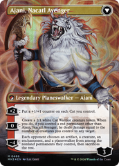 Ajani, Nacatl Pariah // Ajani, Nacatl Avenger (Borderless) (Textured Foil) [Modern Horizons 3] | Gear Gaming Bentonville