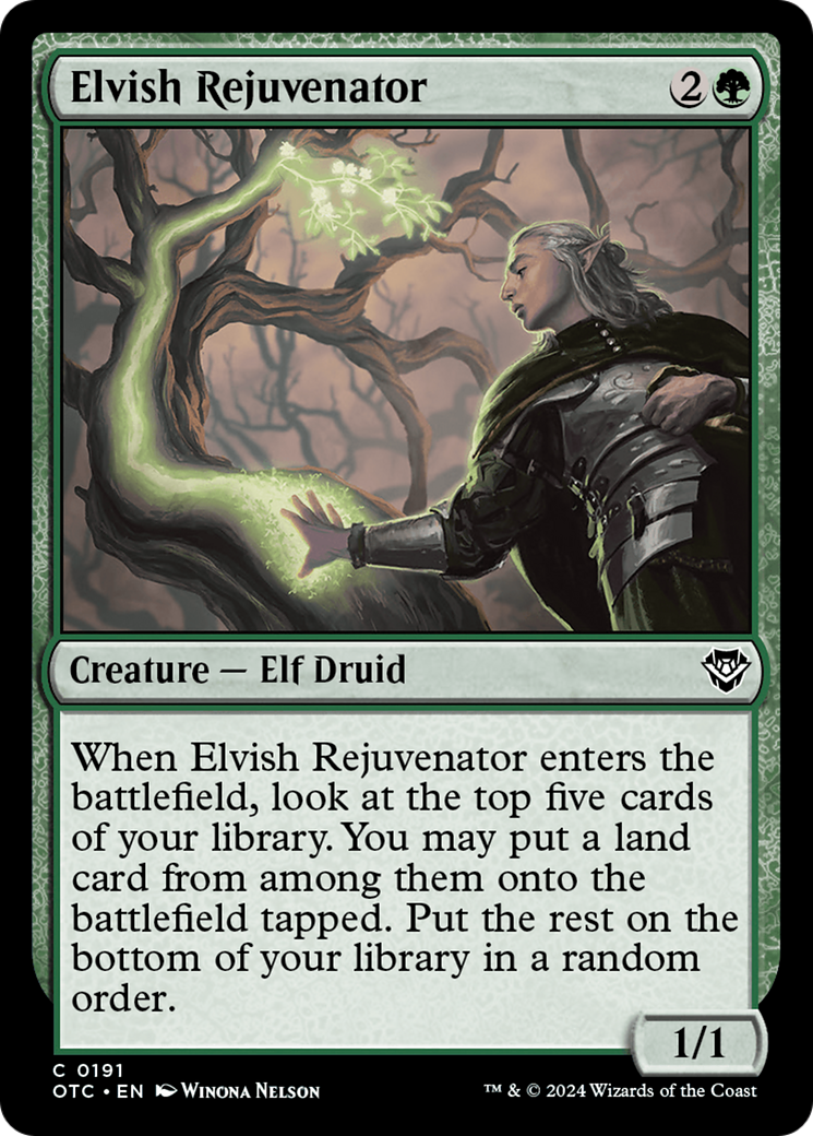 Elvish Rejuvenator [Outlaws of Thunder Junction Commander] | Gear Gaming Bentonville