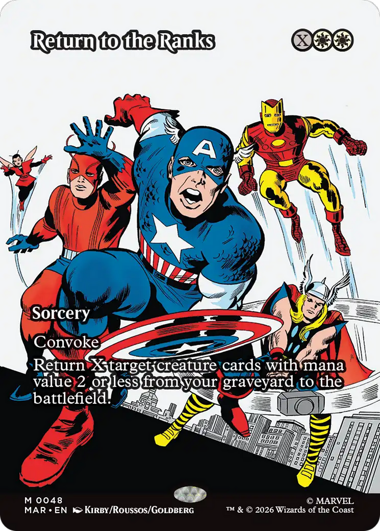Return to the Ranks (Borderless) [Marvel Universe: Eternal-Legal] | Gear Gaming Bentonville