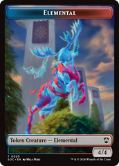 Elemental (0020) // Food Double-Sided Token [Secrets of Strixhaven Commander Tokens] | Gear Gaming Bentonville