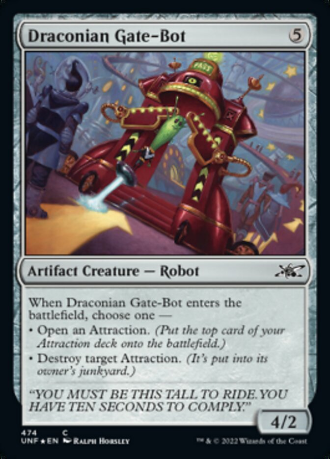 Draconian Gate-Bot (Galaxy Foil) [Unfinity] | Gear Gaming Bentonville