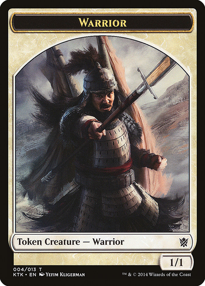 Warrior Token (004/013) [Khans of Tarkir Tokens] | Gear Gaming Bentonville