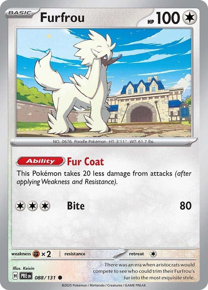 Furfrou (088/131) [Scarlet & Violet: Prismatic Evolutions] | Gear Gaming Bentonville