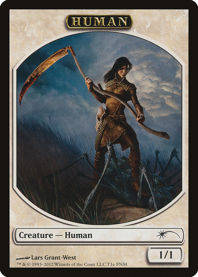 Human // Wolf Double-Sided Token [Friday Night Magic 2012] | Gear Gaming Bentonville