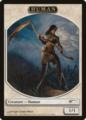 Human // Wolf Double-Sided Token [Friday Night Magic 2012] | Gear Gaming Bentonville