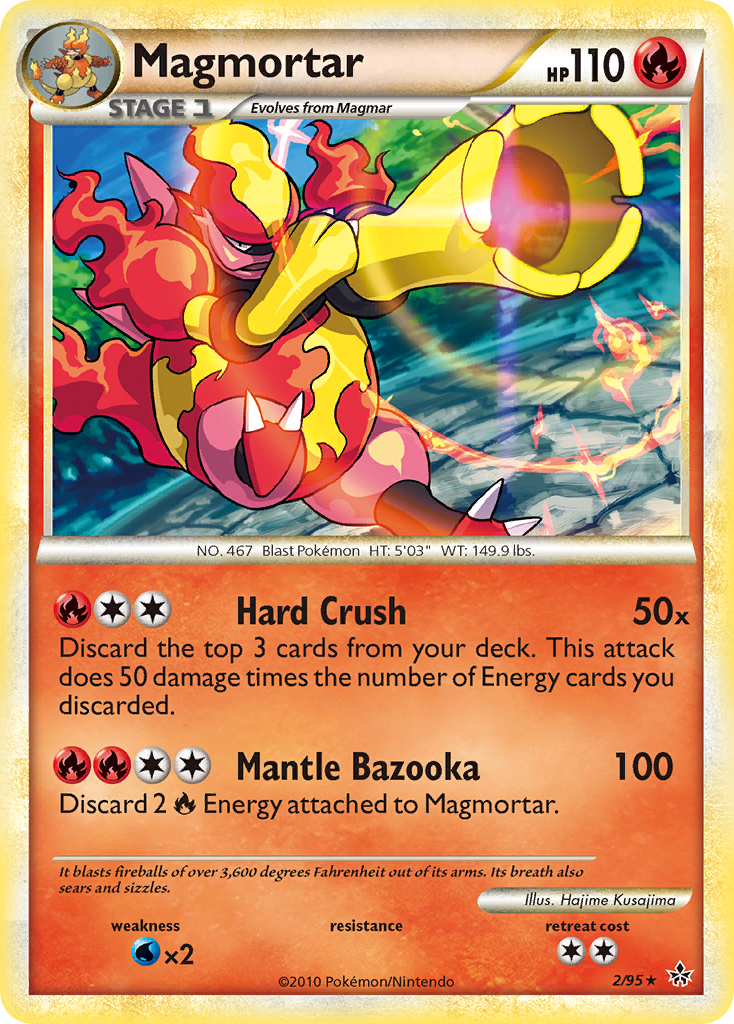 Magmortar (2/95) [HeartGold & SoulSilver: Unleashed] | Gear Gaming Bentonville