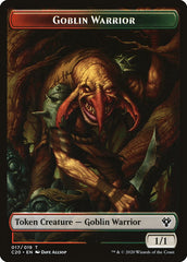 Drake // Goblin Warrior Double-Sided Token [Commander 2020 Tokens] | Gear Gaming Bentonville