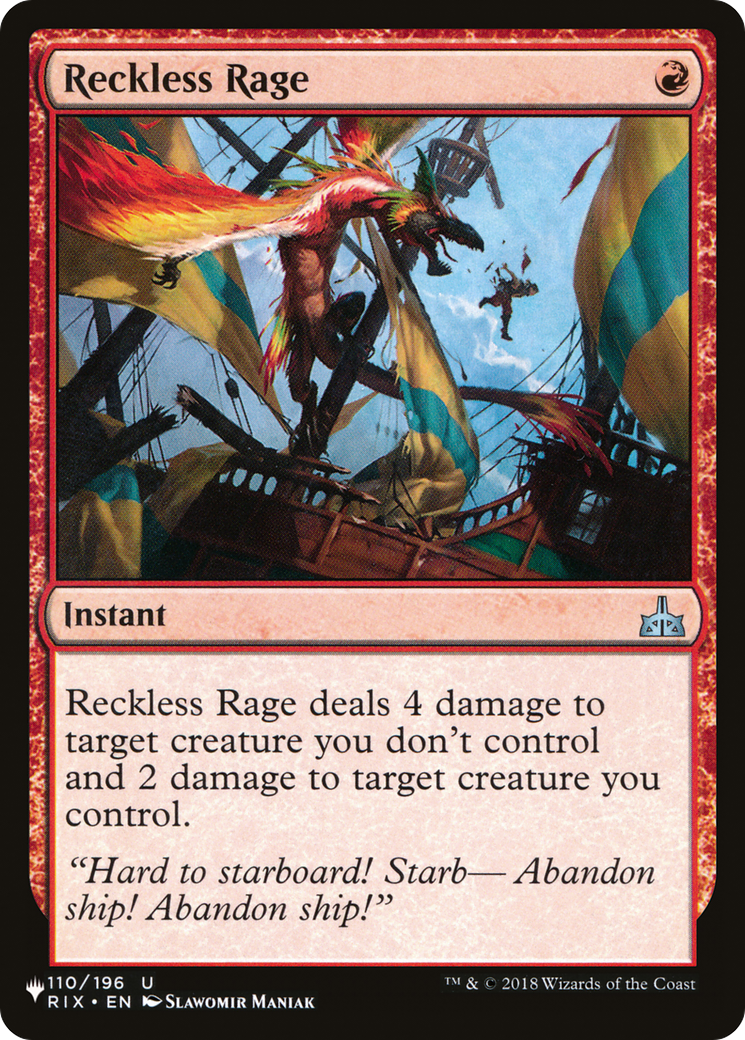 Reckless Rage [The List Reprints] | Gear Gaming Bentonville